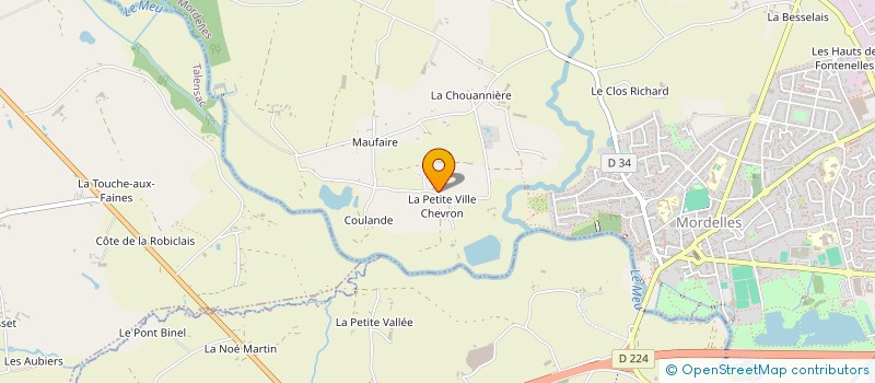 localisation de l'entreprise EARL MEFFRAIS à MORDELLES