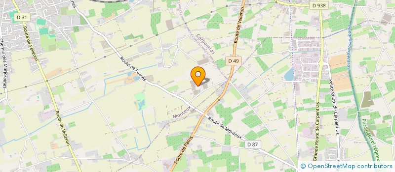 localisation de l'entreprise EARL MEFFRE PLANTS à MONTEUX