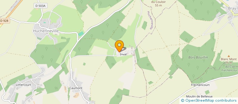 localisation de l'entreprise EARL MELLIER  HUCHENNEVILLE