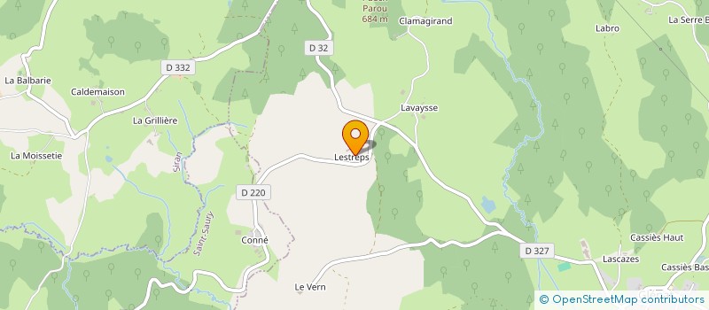 localisation de l'entreprise EARL MELZAC à GLENAT