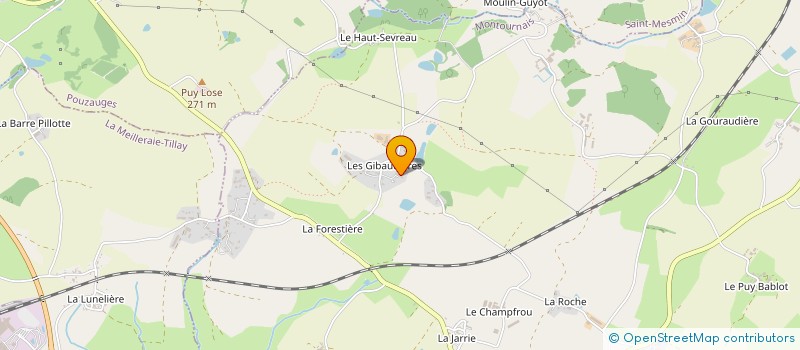 localisation de l'entreprise EARL MENARD à MONTOURNAIS