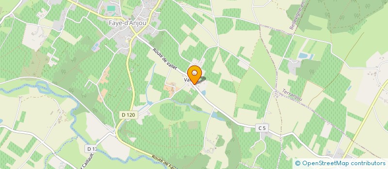 localisation de l'entreprise EARL MENARD BRETAULT à BELLEVIGNE-EN-LAYON