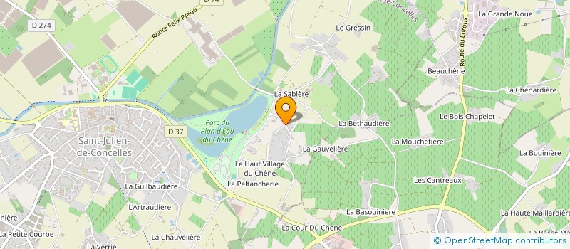 localisation de l'entreprise EARL MENARD CHRISTIAN à SAINT-JULIEN-DE-CONCELLES