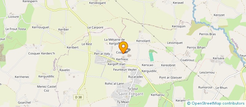 localisation de l'entreprise EARL MENEZ LOIC  SAINT-FREGANT