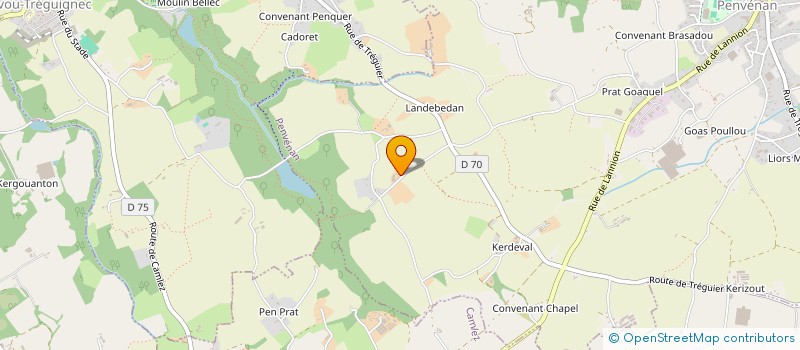 localisation de l'entreprise EARL MENGUY JEAN PIERRE à PENVENAN