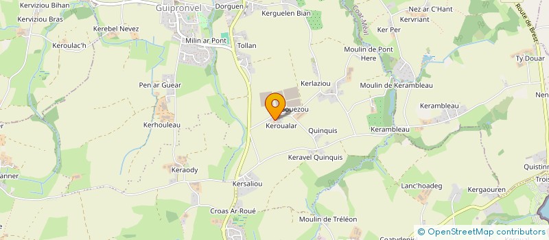 localisation de l'entreprise EARL MERCEUR à MILIZAC-GUIPRONVEL