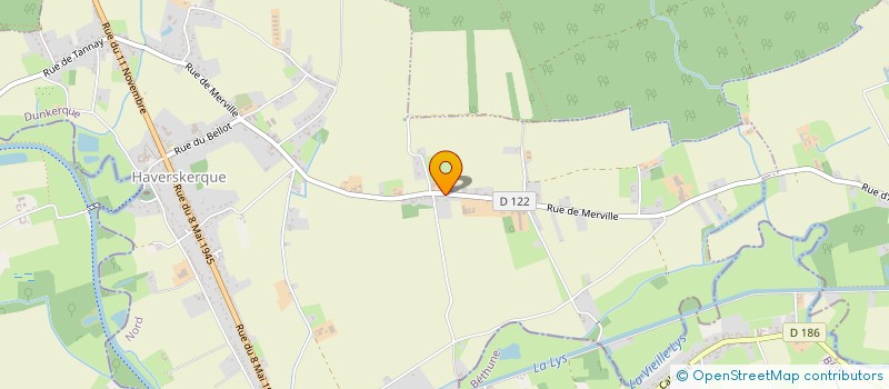 localisation de l'entreprise EARL MERCHEZ  HAVERSKERQUE