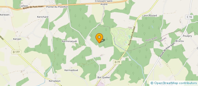 localisation de l'entreprise EARL MERRIEN  TREGUNC