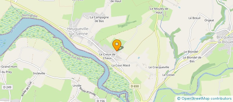 localisation de l'entreprise EARL MESNIL-MACE à HEUGUEVILLE-SUR-SIENNE