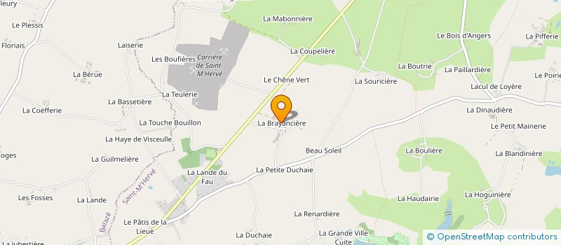 localisation de l'entreprise EARL MESSE BOUE à SAINT-M'HERVE