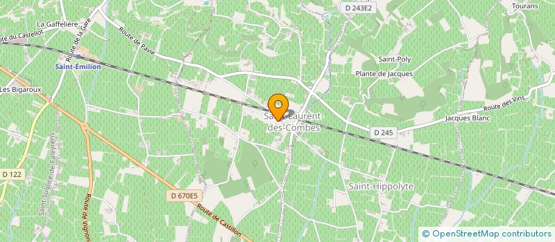 localisation de l'entreprise EARL MESTREGUILHEM à SAINT-LAURENT-DES-COMBES