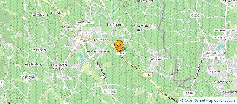 localisation de l'entreprise EARL METRAT BERNARD à FLEURIE