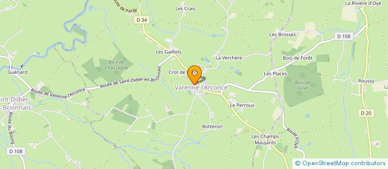 localisation de l'entreprise EARL MEUNIER HUBERT à ANZY-LE-DUC