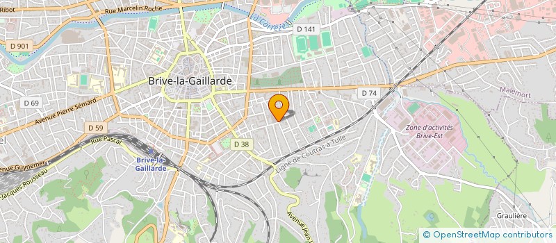 localisation de l'entreprise EARL MEYRIGNAC FRERES à BRIVE-LA-GAILLARDE