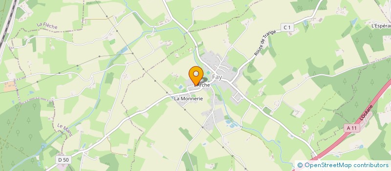 localisation de l'entreprise EARL MEZIERES à LA QUINTE