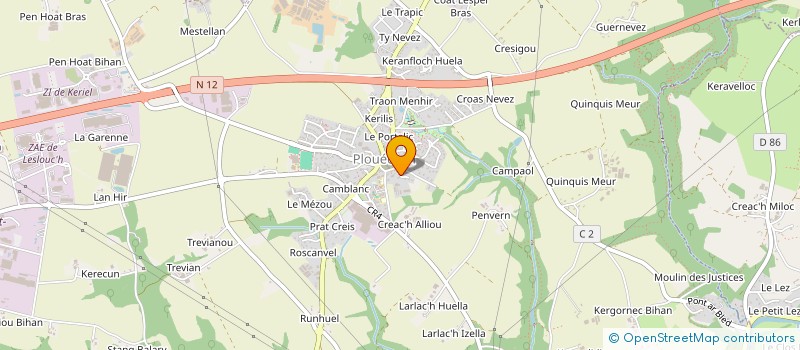 localisation de l'entreprise EARL MICHEL LEOST à PLOUEDERN