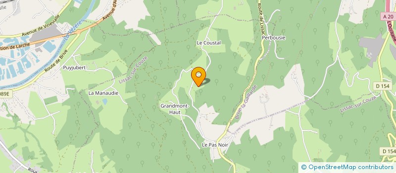 localisation de l'entreprise EARL MICHEL NAUCHE  LISSAC-SUR-COUZE