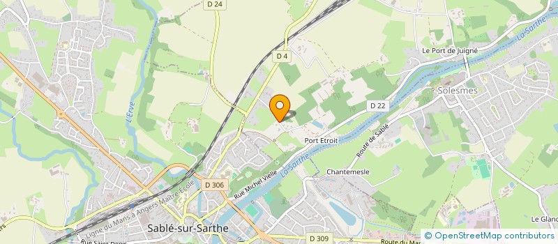 localisation de l'entreprise EARL MICHEL ROUSSEAU  AUVERS LE HAMON