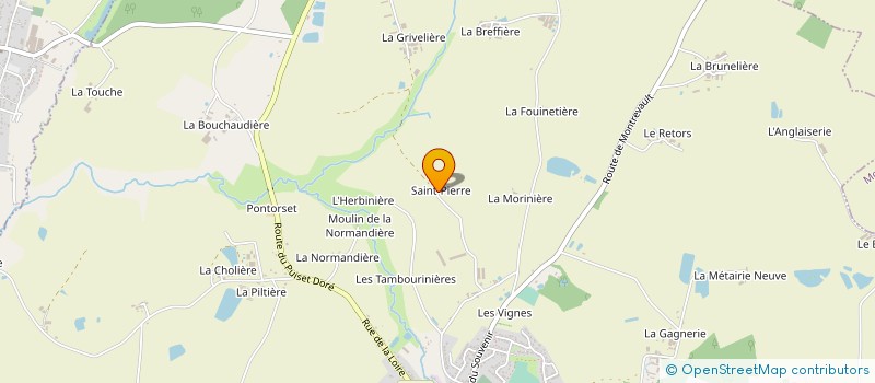 localisation de l'entreprise EARL MICHENAUD à MONTREVAULT-SUR-EVRE