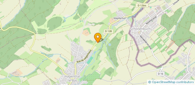 localisation de l'entreprise EARL MICROFERME JEANNE-PAUL  HAGENTHAL-LE-BAS