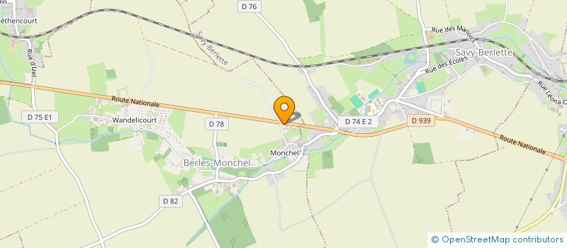 localisation de l'entreprise EARL MIELET  BERLES-MONCHEL