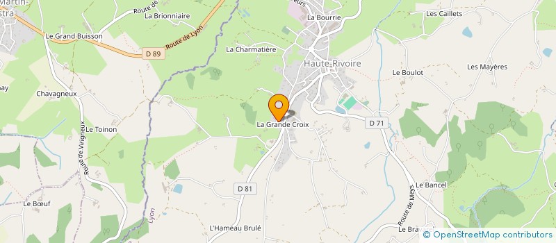 localisation de l'entreprise EARL MILAN GUY  HAUTE-RIVOIRE