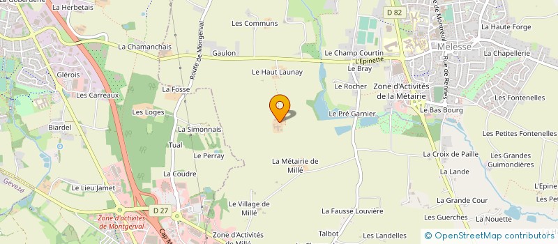 localisation de l'entreprise EARL MILLERIES  MELESSE