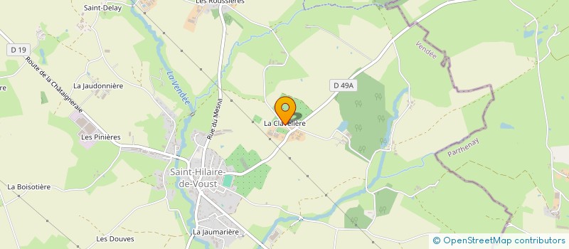 localisation de l'entreprise EARL MIMAULT  SAINT-HILAIRE-DE-VOUST