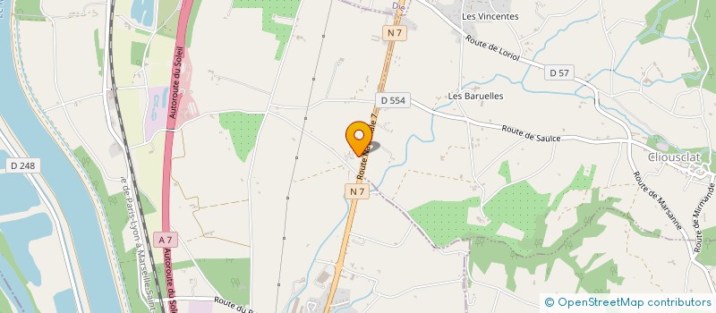 localisation de l'entreprise EARL MIRABEL GEORGES ET FILS  SAULCE-SUR-RHONE