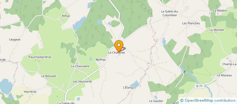 localisation de l'entreprise EARL MIRAMONT à SAINT-VITTE-SUR-BRIANCE