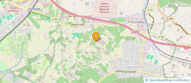 localisation de l'entreprise EARL MISTRE  LA CRAU