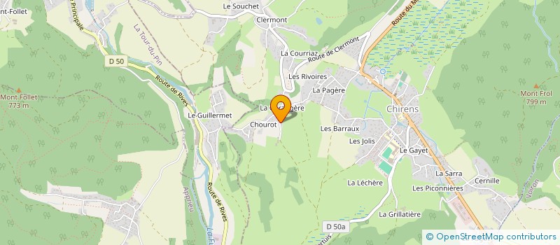 localisation de l'entreprise EARL MOLLIER SABET à CHIRENS