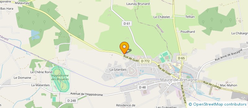 localisation de l'entreprise EARL MONIQUE ET FRANCOIS BARBIER  VAL D'ANAST