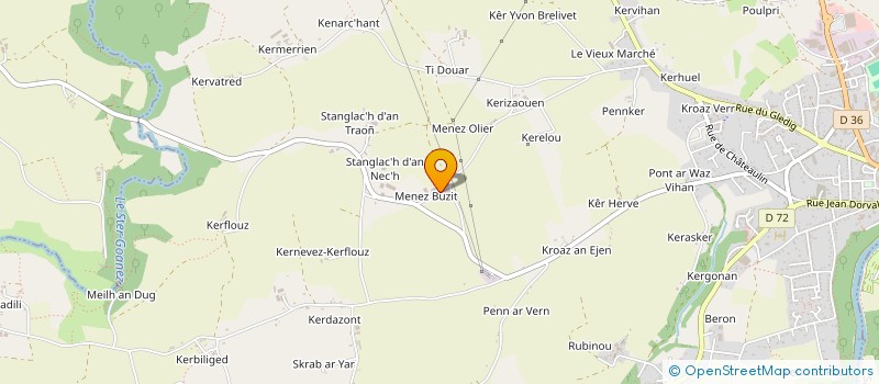 localisation de l'entreprise EARL MONT DU BUIS à CHATEAUNEUF-DU-FAOU