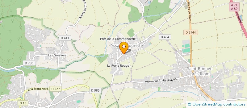 localisation de l'entreprise EARL MONTEL  YSSAC-LA-TOURETTE