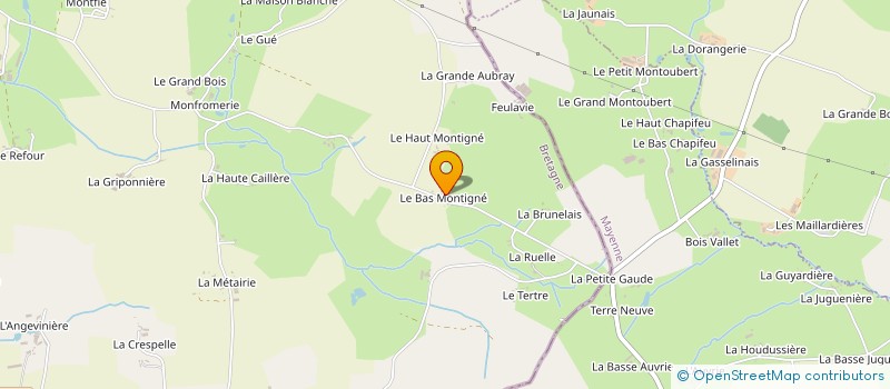 localisation de l'entreprise EARL MONTIGNE à LA CHAPELLE FLEURIGNE