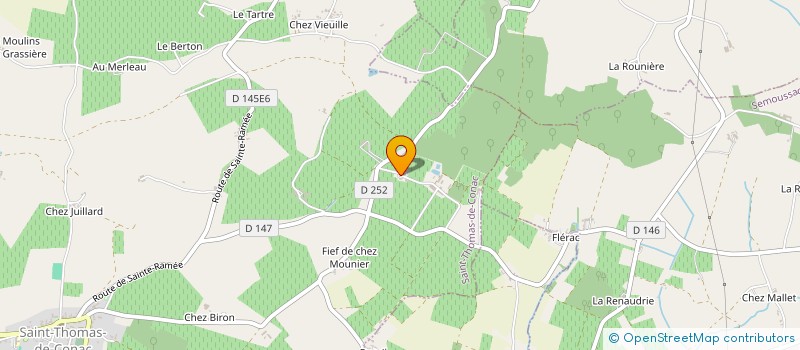 localisation de l'entreprise EARL MOQUET à SAINT-THOMAS-DE-CONAC