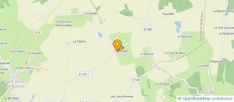 localisation de l'entreprise EARL MOREAU LES EPINAISES à SAINT-VICTOR-DE-BUTHON