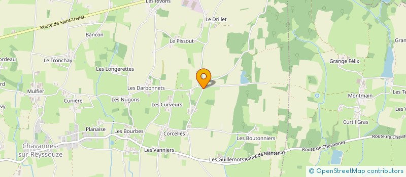 localisation de l'entreprise EARL MOREL à CHAVANNES-SUR-REYSSOUZE