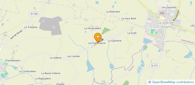 localisation de l'entreprise EARL MORILLE à CHEMILLE-EN-ANJOU