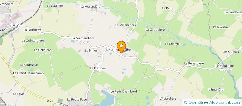 localisation de l'entreprise EARL MORIN  VERRUYES