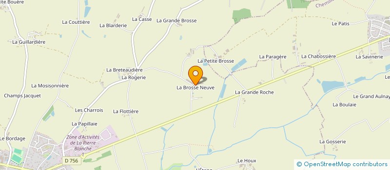 localisation de l'entreprise EARL MORINIERE LA BROSSE NEUVE à BEAUPREAU-EN-MAUGES