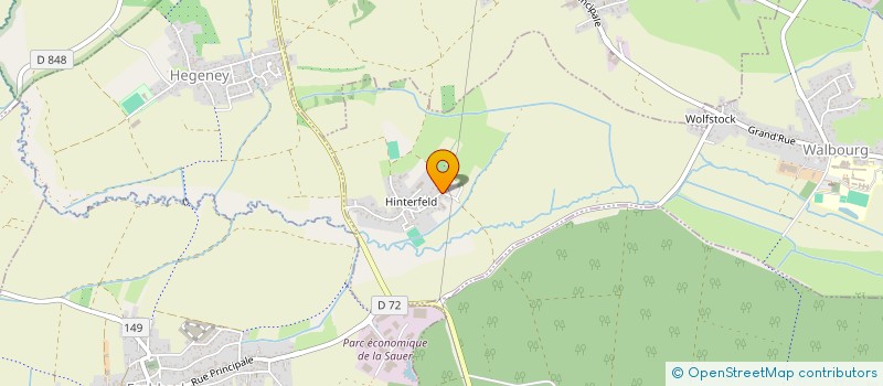 localisation de l'entreprise EARL MORITZ  WALBOURG