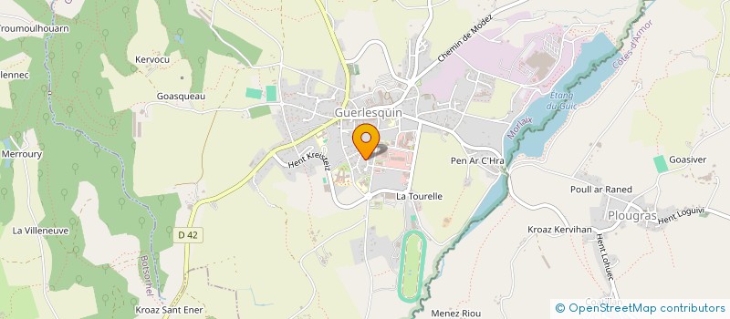 localisation de l'entreprise EARL MORVAN à GUERLESQUIN