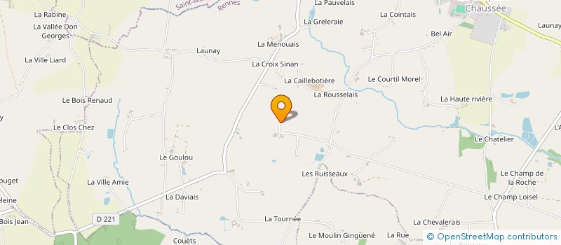 localisation de l'entreprise EARL MOUCHOUX à LA CHAPELLE-CHAUSSEE