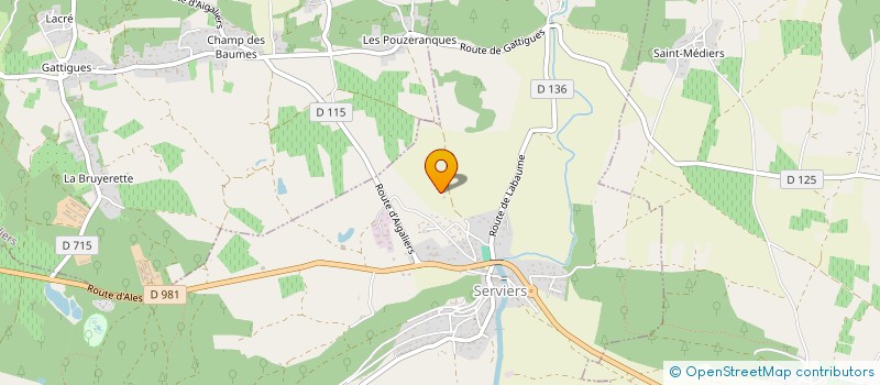 localisation de l'entreprise EARL MOULIN DU DUC  SERVIERS-ET-LABAUME