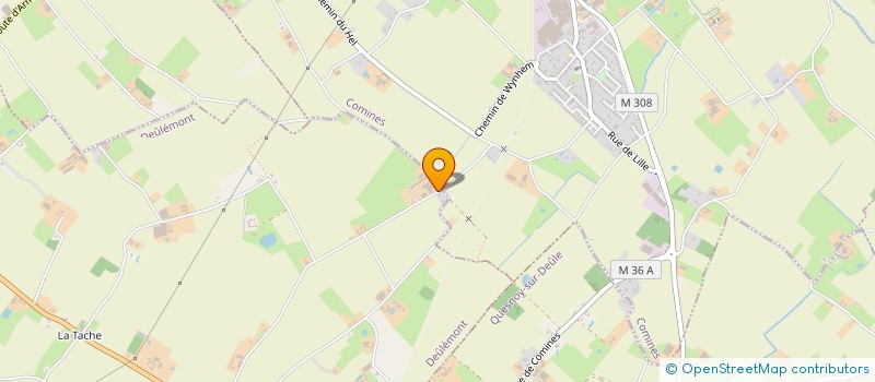 localisation de l'entreprise EARL MOULIN DU WYNHEM  DEULEMONT