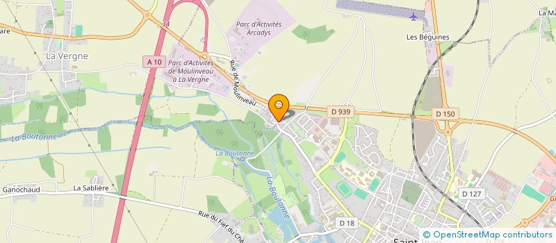 localisation de l'entreprise EARL MOULINVEAU  LA VERGNE