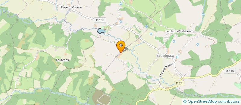 localisation de l'entreprise EARL MOURAGNET  LOUVIE JUZON