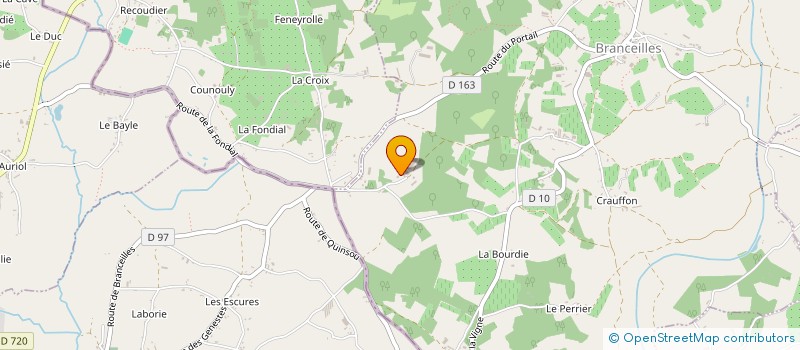 localisation de l'entreprise EARL MOURIGAL PIERRE-HENRI  BRANCEILLES